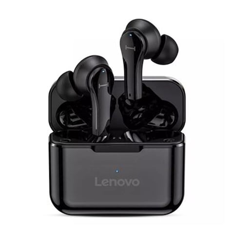 Lenovo Xt90 Bluetooth Wireless In-Ear Earbuds With Charging Case, Black