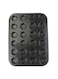 Generic 24 Grid Mini Cup Cake Mould Black 36X24cm