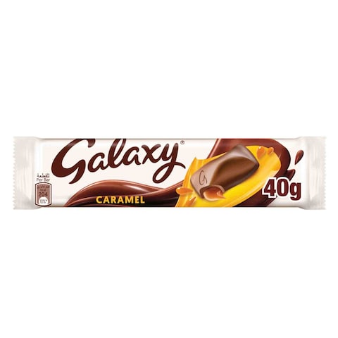 Galaxy Caramel Chocolate Bars 40g Pack of 24