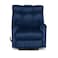 In House Velvet Rocking &amp; Rotating Recliner Chair - Dark Blue - AB011