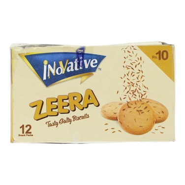 Innovative Zeera Tasty Salty Biscuit Snack Pack (Pack of 12)