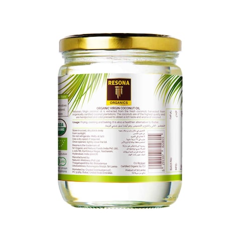 Resona Organic Virgin Coconut Oil 500ml