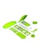 Generic Fruit And Vegetable Slicer With Blades Green/White/Clear