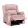 In House Velvet Rocking Recliner Chair - Light Pink - AB02