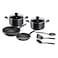 Tefal G6 Super Cook Cookware Set Black 9 PCS