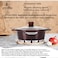 LIFE SMILE Cooking Pot   Aluminum Soup Pot With Glass Lid   100% PFOA Free, Fixed Handle   Multi Layer Non-Stick Granite Coating   oven safe &amp; Scratch Resistant (28CM (6.9 Liters), Red)