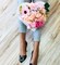 Heart-Shaped Hanging Floral Heart on Wooden Base for Home D&eacute;cor 30CM