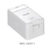 D-link 1 Port Keystone/Surface Mount Boxs with shutter and ID plate &amp; 1 CAT6 Keystone 180 degree