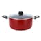 Non-Stick Cookware Set, 9pcs Aluminium Cookware, DC1995   3 Layer Durable Construction   Tempered Glass Lid with Steel Frame   CD Bottom   Bakelite Handle   2pcs Nylon Tool