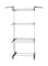 Generic Clothes Drying Hanger Multi Rack Silver/Blue Medium