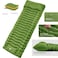 HEXAR&reg; Self Inflating Sleeping Pad with Foot Pump 190X64 Built-in Pump Foldable Sleeping Mat with Pillow for Camping Hiking Durable Inflatable Air Mattress - Carry Bag, Repair Patches (Military Green)