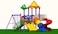 Rainbow Toys, Outdoor Children Playground Garden Fitness Exercise Play Set Villa Garden Furniture Product Area Dimension: 600&times;400&times;340cm