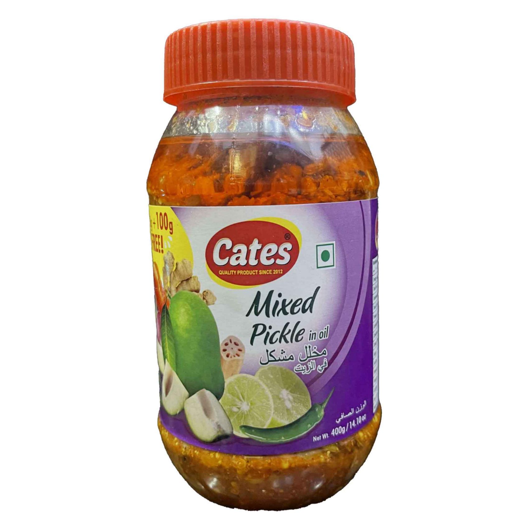 Cates Mixed Pickle in Oil (Achar) 400g