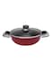 ROYALFORD Non-Stick Wokpan With Lid Red/Clear/Black 22centigram