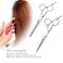 Generic-Hair Cutting Set Hair Thining Scissor Hair Shear Kit for Hairdressing Salon 2pcs Adult &amp; Children Haircut Tool