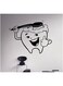 Spoil Your Wall Dentist Wall Sticker Black 60x40cm