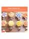 Generic 10-Piece Icing Pipe Nozzles Silver/White/Pink 3.7x3.7x4.1cm