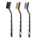 ChgImposs 3Pcs Mini Wire Brush Set, Nylon Brass Stainless Steel Wire Brush for Cleaning Welding Slag Scrubbing and Rust