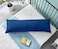 KLUB LINEN Long Body Pillow 1pc, Fabric: 100% Polyester 85 GSM Microfiber 1 cm Stripe Super Soft, Filling: 1300 gm Hollow Fiber Comfort, Breathable &amp; Ultra Soft Size: 45 x 120 cm, Color: Royal Blue