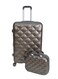 Morano 4-Pieces Luggage Trolley Bags Set (Coffee)