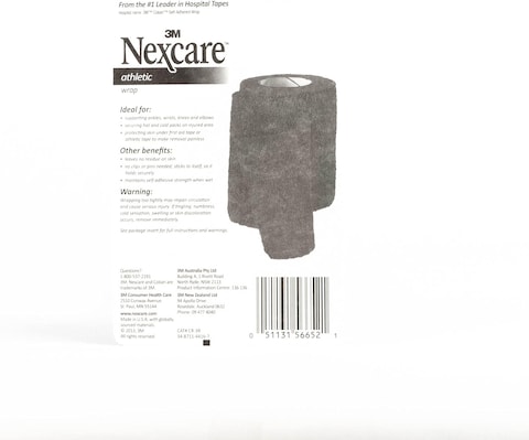 3M Nexcare CR3R Athletic Wrap, Red, 3x5 Yds