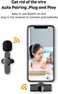 Geeni Mini USB-C Android Plug-Play Lapel Mic Wireless Lavalier Microphone for Live Stream Vloggers Interview Auto-syncs Clip-on Lapel Mic