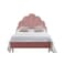 In House Napoli Velvet Bed Frame - King - 200x200 cm - Light Pink