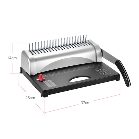 Generic-A4 Paper Puncher Binder 21 Holes Binding Machine 12 Sheets Punching 450 Sheets Binding Office Home Tools