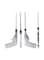 Marrkhor 4-Piece Spark-L Electric Gas Lighter Set, Silver
