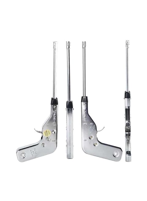 Marrkhor 4-Piece Spark-L Electric Gas Lighter Set, Silver