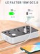 3 Power Socket Extension with Type C PD Port and 3 QC3.0 fast charging Port power strip