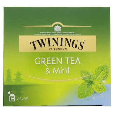 Twinings Mint Green Tea - 50 Tea Bags