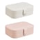 Anself-Jewelry Box for Women Double Layer Travel Jewelry Organizer for Necklace Earring Rings PU Leather Jewelry Holder Case