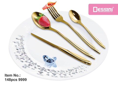Dessini 148 Pcs Cutlery Set Silver