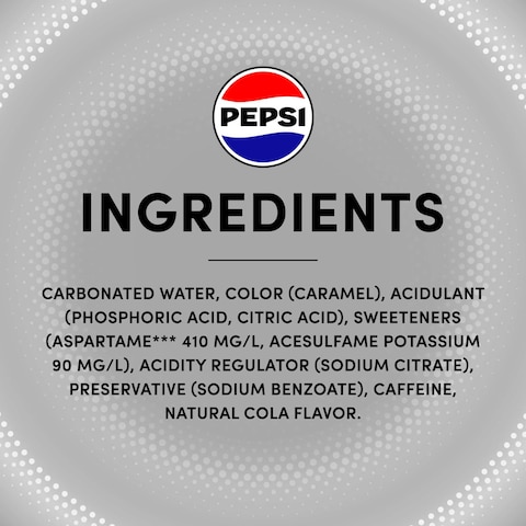 Pepsi Diet Cola Beverage Can 330ml