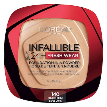 L&#39;Oreal Paris Powder Foundation Infallible 24H Fresh Wear 9g 140 Golden Beige