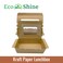EcoShine   Large Lunchbox with window - 100% Natural, Compostable, Ecofriendly, Safe &amp; Hygienic Kraft Paper (Pack of 25 boxes)