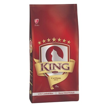 King Plus Lamb And Rice Adult Cat Food 15Kg