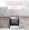 Nobel 60 x 60 Electric Cooker, 4 Hot Plate &amp; Electric Oven, 6 Knob Control, Auto Ignition, Stainless Steel Lid, Inner Light, 59.8 x 56.7 x 85.3 cm, Made In Turkey NGC6400 Inox