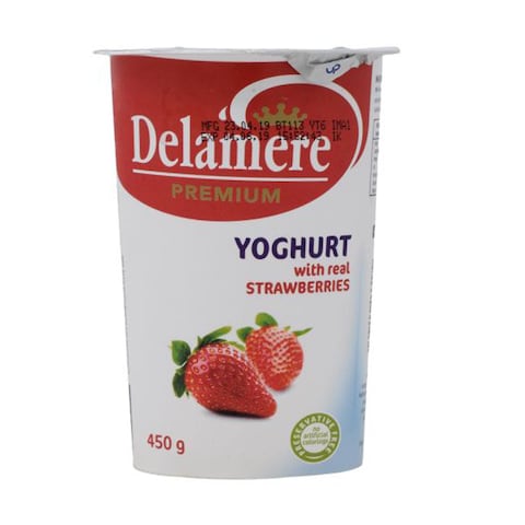 Delamere Premium Real Strawberry Yoghurt 450ml