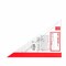 Deli E6435 Triangle Set - 20/ 33 Cm - 2 Pieces - Transparent
