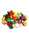 Basmah Wooden Colourful Durable Non-Toxic Fruits And Basket Kitchen Play Set For Kids 20X10X19Cm
