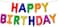 Party Time 13-Piece 16 Inch Rainbow Color Alphabet Letters Balloons Happy Birthday Foil Balloon Set Party Decoration For Any Theme Birthday Party For Kids &amp; Adults