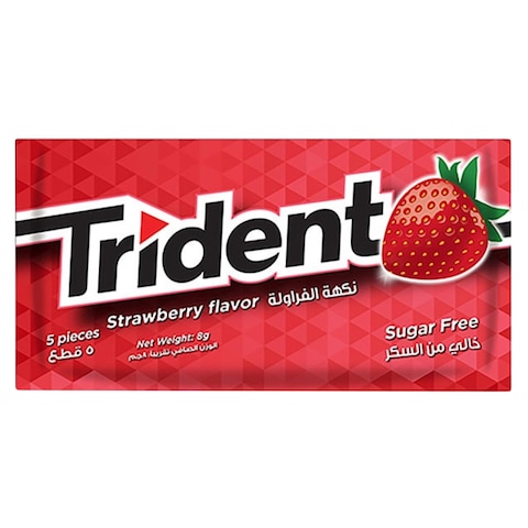 Trident Strawberry Flavored Chewing Gum - 5 Count