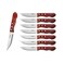 Tramontina Porterhouse Steak Knife Set Stainless Steel Edge w/ Riveted Polywood Handles 8-piece, 80009/576DS