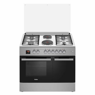 Haier Hcr6042Des 4 Gas Burners And 2 Rapid Hot Plate Electric Cooker 60X90Cm