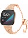 Fitme Replacement Band For Fitbit Versa 3/Sense, Rose Gold