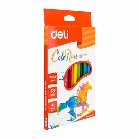 Deli Colored Pencil - 18 Colors