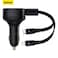 Baseus 

Car Charger 30W Fast Charging Retractable Type-C and Lightning Cable Quick Mobile Phone Charger for iPhone 14/14Pro Max/13/12/11 Series Samsung , Huawei, Xiaomi and many more Black