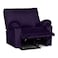 In House Velvet Classic Recliner Chair - Dark Purple - H1